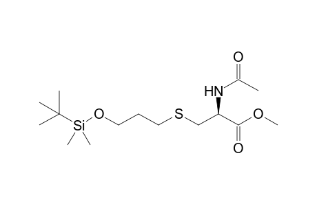 N-Acetyl-S-{3'-[(t-butyldimethylsilyl)oxy]propyl}-cysteine Methyl Ester