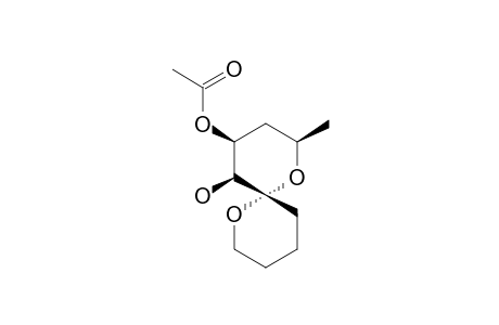 (2R*,4S*,5S*,6S*)-4-acetoxy-2-methyl-1,7-dioxaspiro[5.5]undecan-5-ol