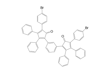 1,3-Bis[2-oxo-3-(4-bromophenyl)-4,5-diphenylcyclopenta-1,4-dienyl]benzene