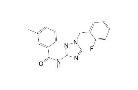 benzamide, N-[1-[(2-fluorophenyl)methyl]-1H-1,2,4-triazol-3-yl]-3-methyl-