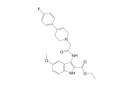 3-[[2-[4-(4-fluorophenyl)-3,6-dihydro-2H-pyridin-1-yl]-1-oxoethyl]amino]-5-methoxy-1H-indole-2-carboxylic acid ethyl ester