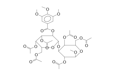 METHYL 2,4,6-TRI-O-ACETYL-3-[2-O-(3,4,5-TRIMETHOXYBENZOYL)-3,4,6-TRI-O-ACETYL-BETA-D-GALACTOPYRANOSYL]-BETA-D-GALACTOPYRANOSIDE