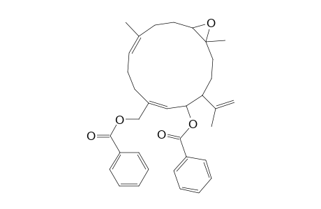 15-oxabicyclo[12.1.0]pentadeca-6,10-diene-7-methanol, 5-(benzoyloxy)-1,11-dimethyl-4-(1-methylethenyl)-, benzoate