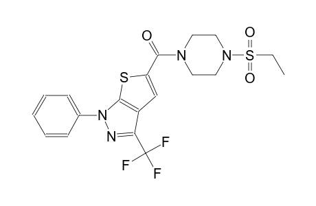 1H-thieno[2,3-c]pyrazole, 5-[[4-(ethylsulfonyl)-1-piperazinyl]carbonyl]-1-phenyl-3-(trifluoromethyl)-