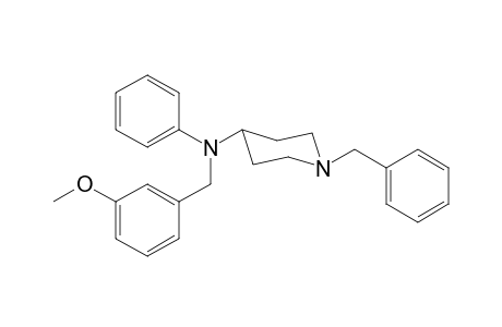 N-(3-Methoxyphenylmethyl)-N-phenyl-1-(phenylmethyl)piperidin-4-amine
