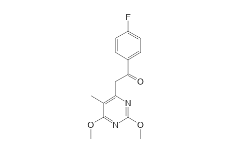 6-[2-(4'-FLUOROPHENYL)-2-HYDROXYETHENYL]-2,4-DIMETHOXY-5-METHYLPYRIMIDINE;KETO-TAUTOMER