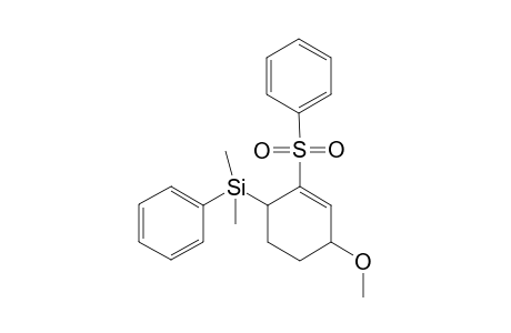 (2-Benzenesulfonyl-4-methoxy-cyclohex-2-enyl)-dimethyl-phenyl-silane
