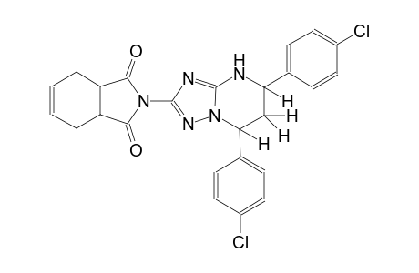 2-[5,7-bis(4-chlorophenyl)-4,5,6,7-tetrahydro[1,2,4]triazolo[1,5-a]pyrimidin-2-yl]-3a,4,7,7a-tetrahydro-1H-isoindole-1,3(2H)-dione