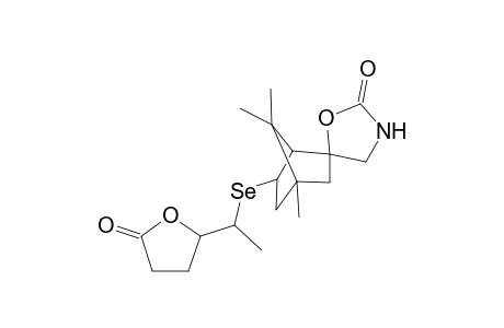 2-[1-(spiro[Oxazolidin-2-one-5,3'-1',7',7'-trimethylbicyclo[2.2.1]heptane-3'-yl]selanylethyl)]tetrahydrofuran-5-one