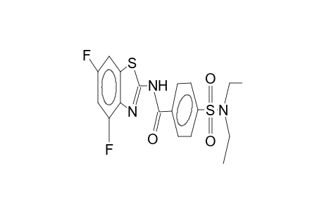 2-(4-diethylaminosulphonylbenzamido)-4,6-difluorobenzothiazole