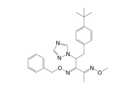 2,3-Pentanedione, 5-[4-(1,1-dimethylethyl)phenyl]-4-(1H-1,2,4-triazol-1-yl)-, 2-(O-methyloxime) 3-(O-phenylmethyloxime)
