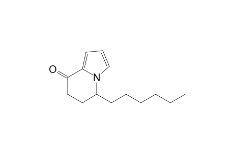 5-Hexyl-8-oxo-5,6,7,8-dehydroindolizidine
