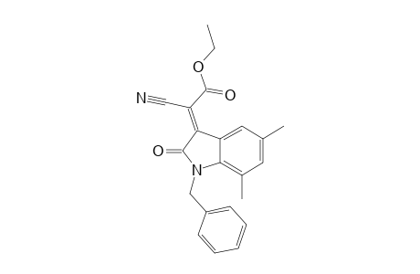 (E)-Ethyl 2-(1-benzyl-5,7-dimethyl-2-oxoindolin-3-ylidene)-2-cyanoacetate
