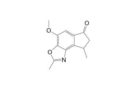 4-Methoxy-2,8-dimethyl-6-oxo-6H,7H,8H-indeno[4.5-d]oxazole