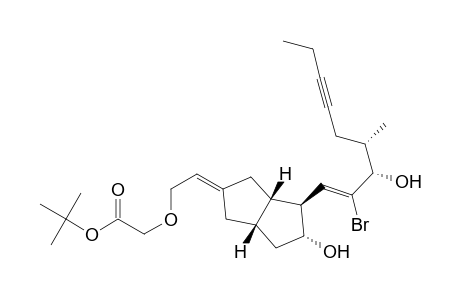 (1S,5S,6S,7R)-6-(2-bromo-3(S)-hydroxy-4(S)-methyl-1-nonen-6-ynyl)-7-hydroxy-(E)-3-[4-(tert-butoxycarbonyl)-3-oxabutylidene]bicyclo[3.3.0]octane