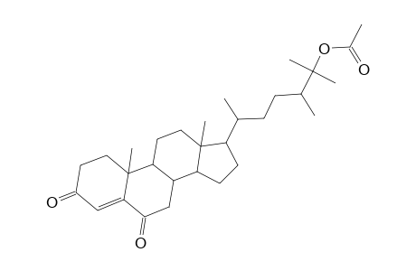 Ergost-4-ene-3,6-dione, 25-(acetyloxy)-