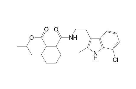 6-[2-(7-chloro-2-methyl-1H-indol-3-yl)ethylcarbamoyl]cyclohex-3-ene-1-carboxylic acid isopropyl ester