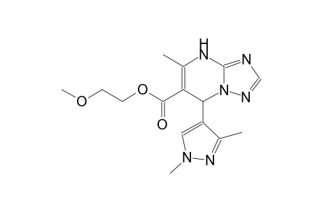 2-Methoxyethyl 7-(1,3-dimethyl-1H-pyrazol-4-yl)-5-methyl-4H,7H-[1,2,4]triazolo[1,5-a]pyrimidine-6-carboxylate