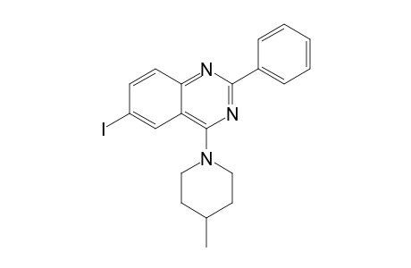 2-(Phenyl)-4-(4-methylpiperidino)-6-iodoquinazoline