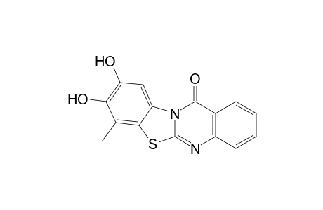 8,9-Dihydroxy-7-methyl-12H-benzothiazolo[2,3,b]quinazolin-12-one