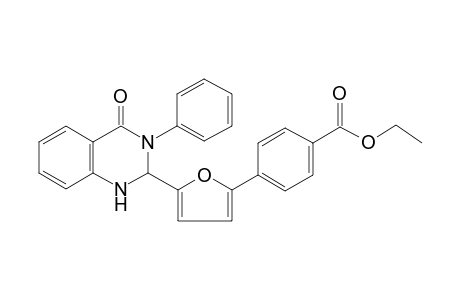 4-[5-(4-keto-3-phenyl-1,2-dihydroquinazolin-2-yl)-2-furyl]benzoic acid ethyl ester