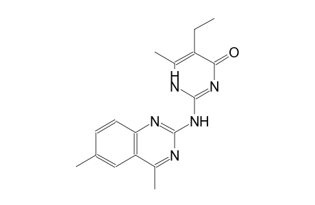 2-[(4,6-dimethyl-2-quinazolinyl)amino]-5-ethyl-6-methyl-4(1H)-pyrimidinone