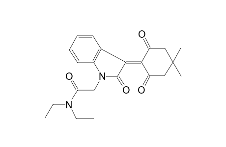 2-[3-(4,4-Dimethyl-2,6-dioxo-cyclohexylidene)-2-oxo-2,3-dihydro-indol-1-yl]-N,N-diethyl-acetamide