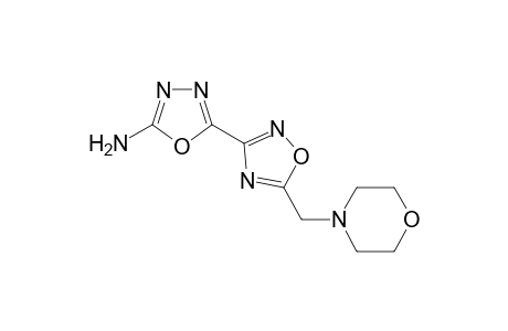 5-[5-(4-Morpholinylmethyl)-1,2,4-oxadiazol-3-yl]-1,3,4-oxadiazol-2-ylamine