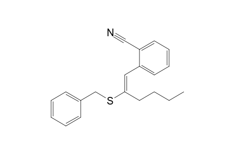 1-(2-cyanophenyl)-2-benzylthiohex-1-ene