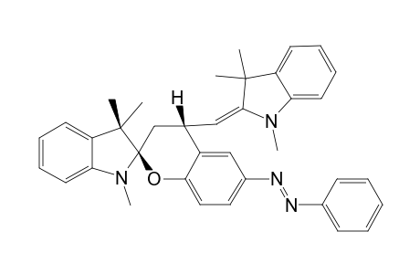 6-PHENYLAZO-4-(2-METHYLENE-1,3,3-TRIMETHYLINDOLINE-2'-YL)-1',3',3'-TRIMETHYLSPIRO-[3,4-DIHYDRO-(2H-1-BENZOPYRAN)-2,2'-INDOLINE];DC-2