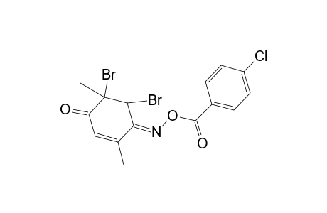 (1Z)-5,6-Dibromo-2,5-dimethyl-2-cyclohexene-1,4-dione 1-[O-(4-chlorobenzoyl)oxime]