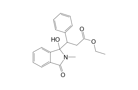 3-(1-Hydroxy-2-methyl-3-oxo-2,3-dihydro-1H-isoindol-1-yl)-3-phenyl-propionic acid ethyl ester