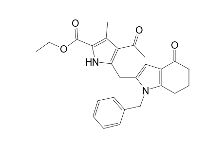 2-[4-Acetyl-2-ethoxycarbonyl-3-methy-5-pyrrolyl)methyl]-1-benzylindol-4-one