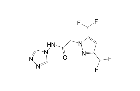 2-[3,5-bis(difluoromethyl)-1H-pyrazol-1-yl]-N-(4H-1,2,4-triazol-4-yl)acetamide