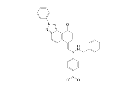 1-Phenylpyrazolo[3,4-g]tricyclo[4.4.1.0(1,6)]undeca-3,7,9-triene-2,5-dione - 2-[N-benzyl-(p-nitrophenyl)]hydrazone
