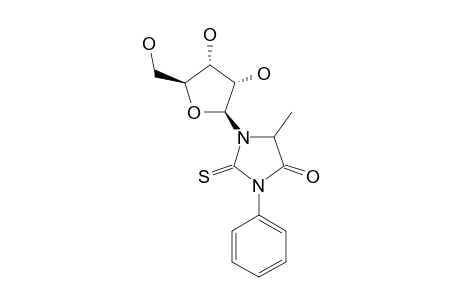 1-(BETA-D-RIBOFURANOSYL)-5-METHYL-3-PHENYL-2-THIOXOIMIDAZOLIDIN-4-ONE