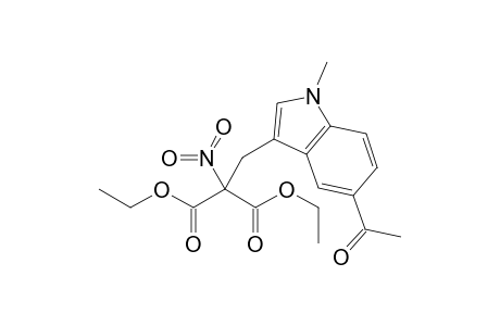 Diethyl (5'-acetyl-1'-methylindol-3'-ylmethyl)nitromalonate and diethyl (6'-acetyl-1'-methylindol-3'-ylmethyl)nitromalonate