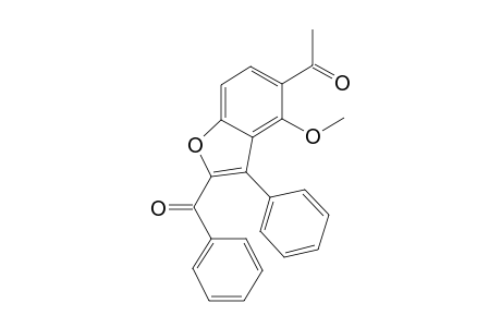 1-(2-Benzoyl-4-methoxy-3-phenyl-1-benzofuran-5-yl)-ethanone