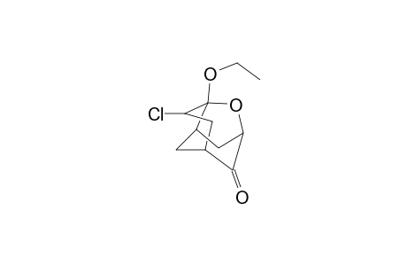4-Chloro-3-ethoxy-2-oxatricyclo[4.3.1.0(3,8)]decan-10-one