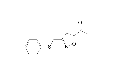 3-Phenylthiomethyl-5-acetyl-4,5-dihydroisoxazole