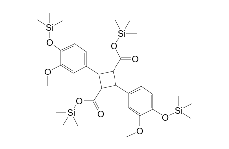 bis(trimethylsilyl) 2,4-bis(3-methoxy-4-(trimethylsilyloxy)phenyl)cyclobutane-1,3-dicarboxylate