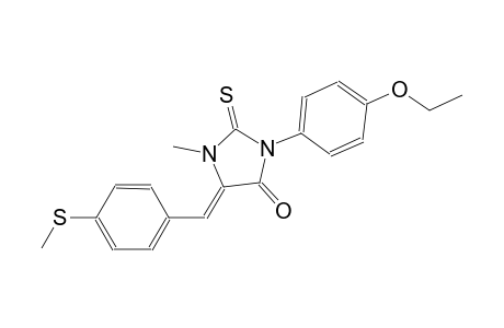 (5Z)-3-(4-ethoxyphenyl)-1-methyl-5-[4-(methylsulfanyl)benzylidene]-2-thioxo-4-imidazolidinone