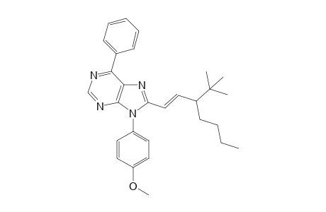 (E)-8-[3-(tert-Butyl)hept-1-en-1-yl]-9-(4-methoxyphenyl)-6-phenyl-9H-purine