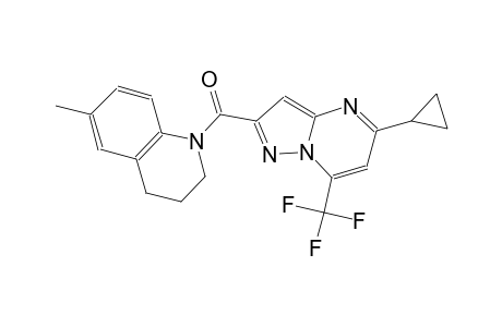 1-{[5-cyclopropyl-7-(trifluoromethyl)pyrazolo[1,5-a]pyrimidin-2-yl]carbonyl}-6-methyl-1,2,3,4-tetrahydroquinoline