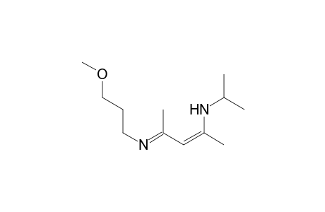 (2Z,4E)-4-{[3-(methoxy)propyl]imino}-N-(propan-2-yl)pent-2-en-2-amine
