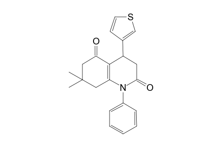 7,7-Dimethyl-1-phenyl-4-(3-thienyl)-3,4,6,8-tetrahydroquinoline-2,5-dione