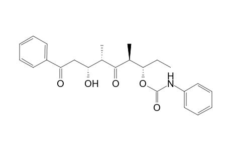 8-Benzoyl-7-hydroxy-4,6-dimethyl-5-oxooct-3-yl phenylcarbamate