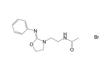 Acetamide, N-[2-[2-(phenylimino)-3-oxazolidinyl]ethyl]-, monohydrobromide