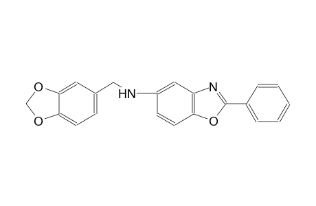 N-(1,3-benzodioxol-5-ylmethyl)-2-phenyl-1,3-benzoxazol-5-amine
