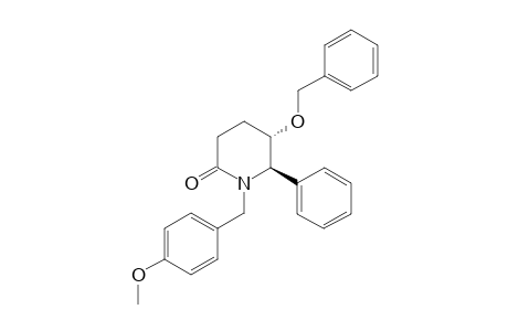 (5S,6R)-1-[(4-methoxyphenyl)methyl]-6-phenyl-5-phenylmethoxy-2-piperidinone